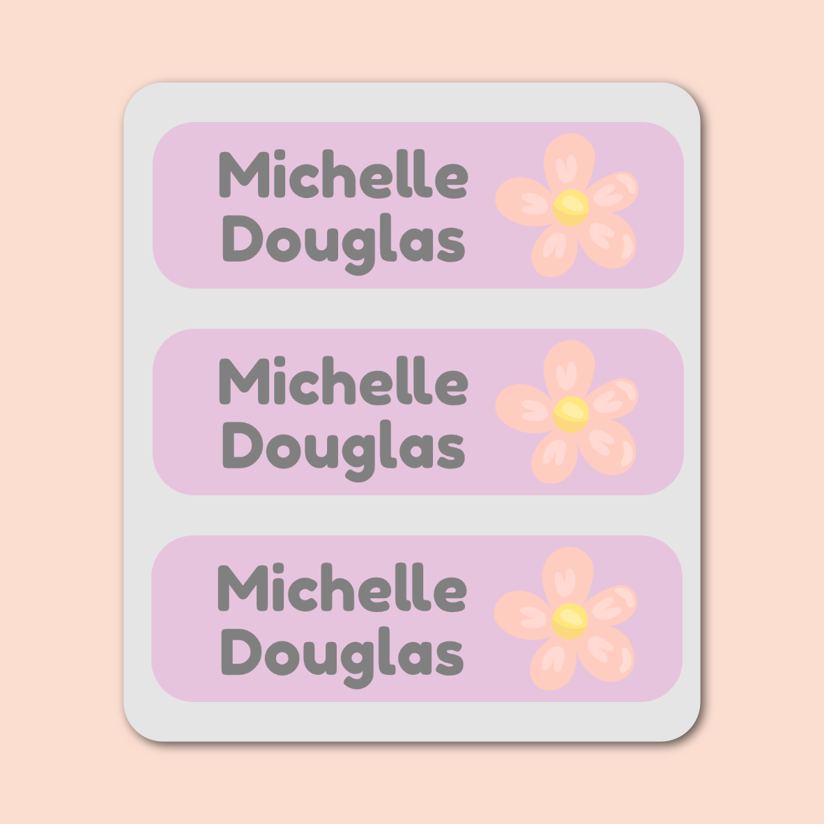 Large Labels - 20 pack - Flowers image 0