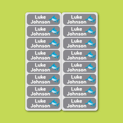 Small Labels - 28 pack - Sharks image 0