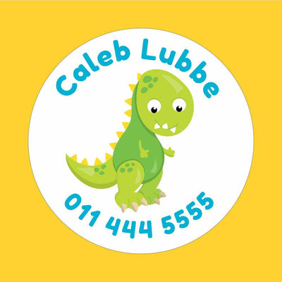 Circle Labels - 20 pack - Dinosaurs image 0