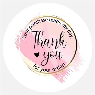 Thank you order pink image 0