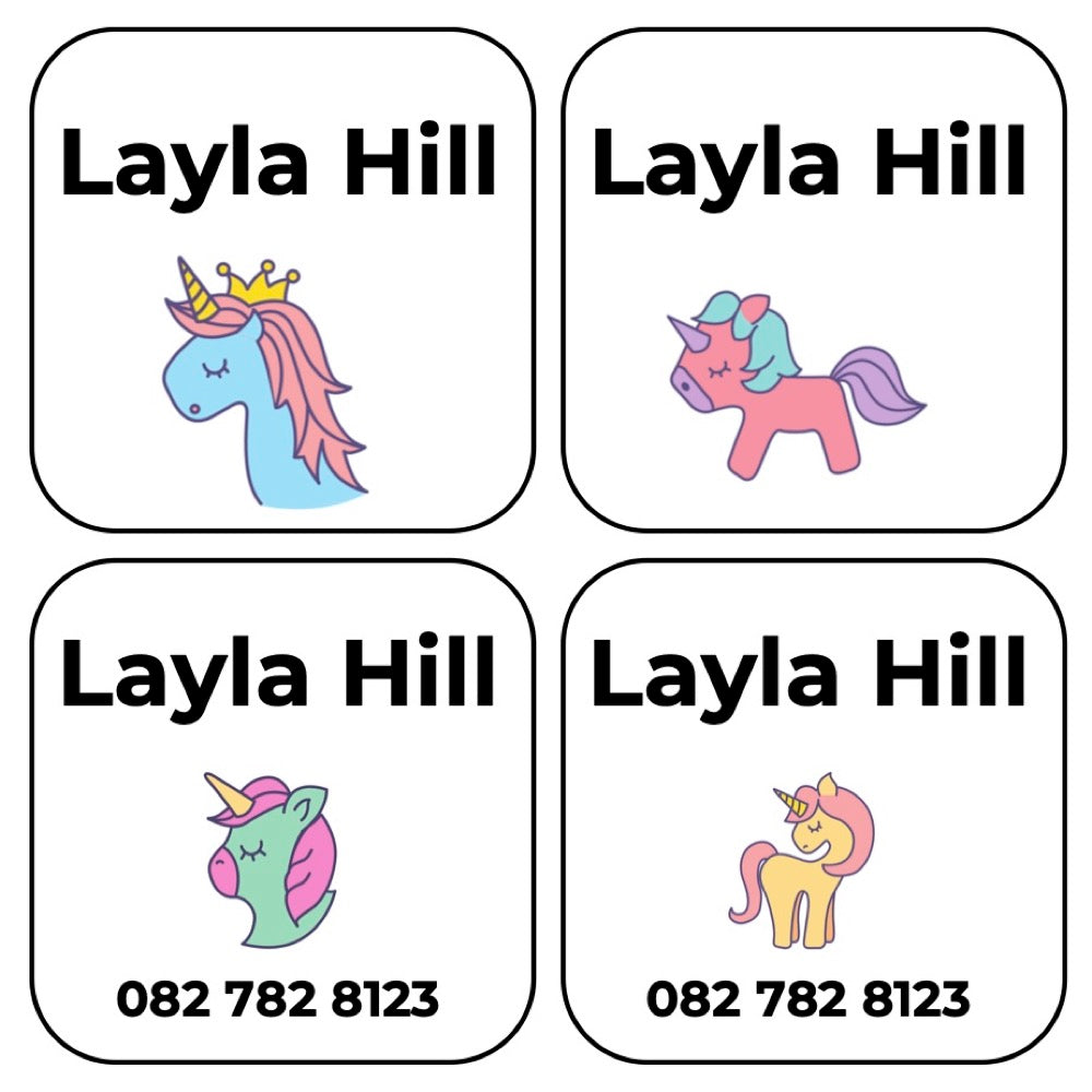 Shoe Labels (Original) - 7 pairs - Unicorns image 0