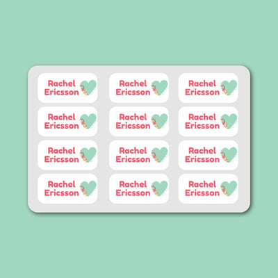 Mini Labels (15mm x 30mm) - Rose Unicorns image 0