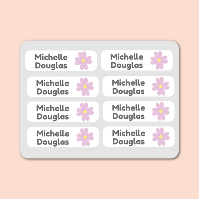 Iron-on Labels - 55 pack - Flowers image 0