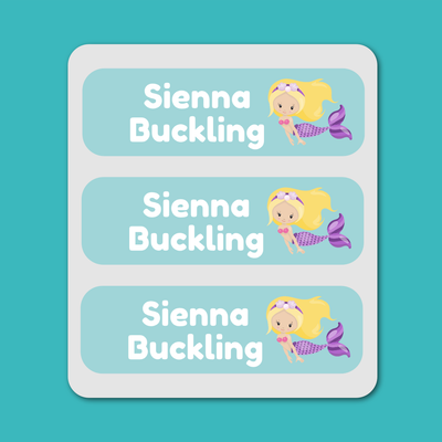 Large Labels - 20 pack - Mermaids image 0