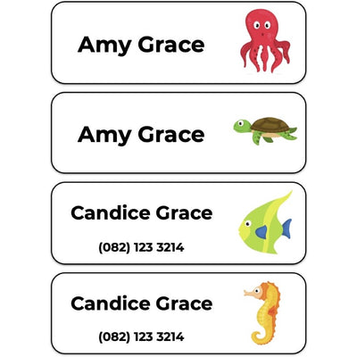 Large Labels (Original) - 20 pack - Sea Creatures image 0