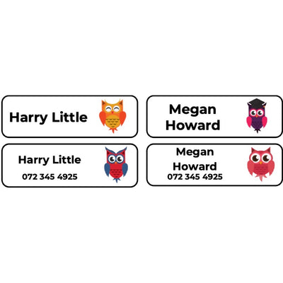 Iron-on Labels (Original) - 55 pack - Owls image 0