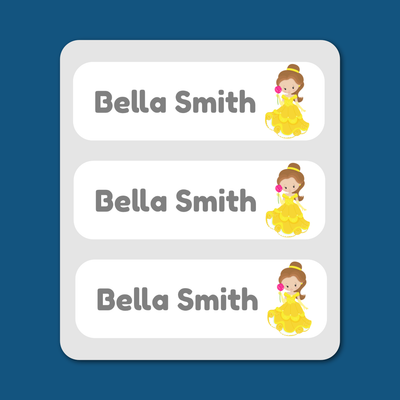 Large Labels - 20 pack - Beauty and the beast image 0