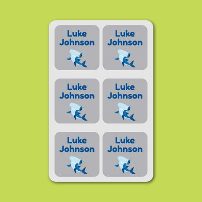 Shoe Labels - 7 pairs - Sharks image 0