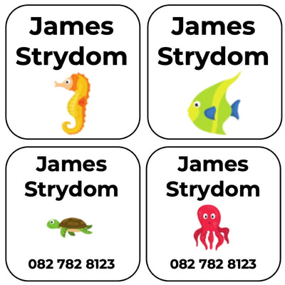 Shoe Labels (Original) - 7 pairs - Sea Creatures image 0