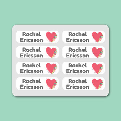 Iron-on Labels - 55 pack - Rose Unicorns image 0