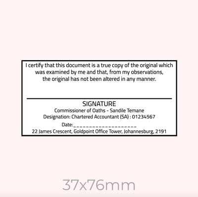 Certification Stamp image 1