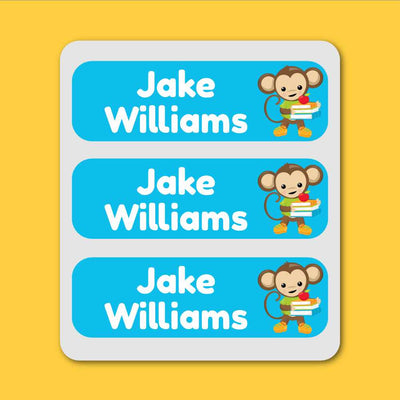 Large Labels - 20 pack - Monkeys image 0