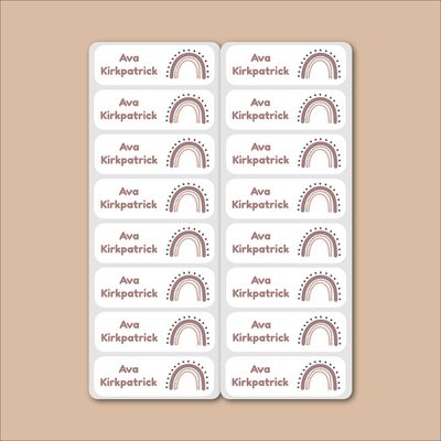 Small Labels - 28 pack - Rainbow image 0