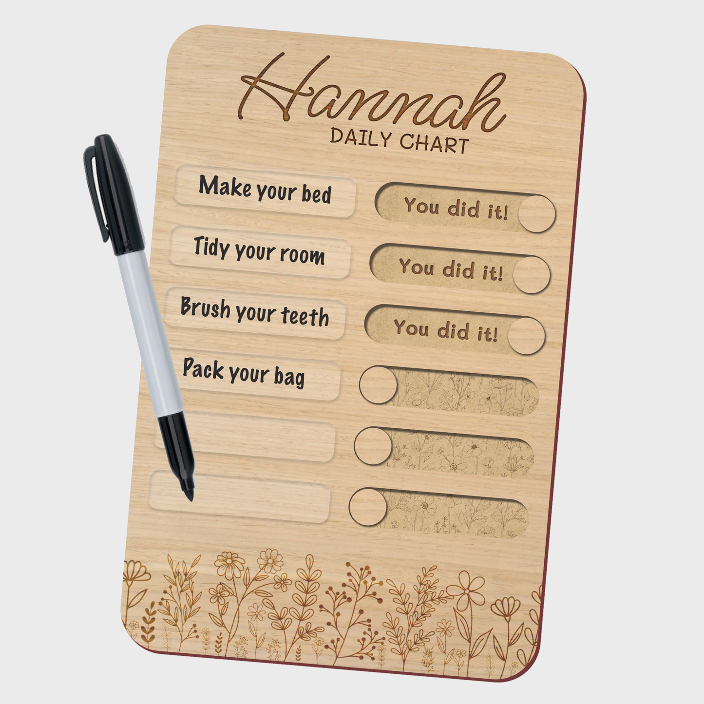 Wild-Flowers Kids Chore Chart image 0