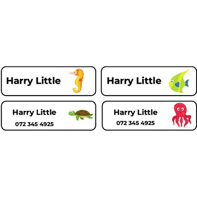 Iron-on Labels (Original) - 55 pack - Sea Creatures image 0