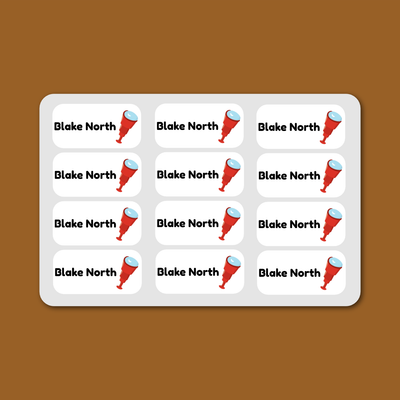 Mini Labels (15mm x 30mm) - Pirates image 0