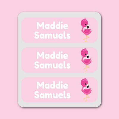 Large Labels - 20 pack - Flamingos image 0