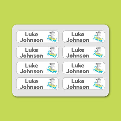 Iron-on Labels - 55 pack - Sharks image 0