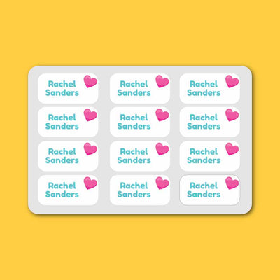 Mini Labels (15mm x 30mm) - Pink Unicorns image 0
