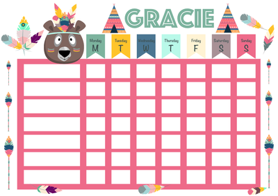 Reward and Chores Chart - Brown Bear image 1