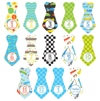 Monthly Milestone Stickers - Ties image 1