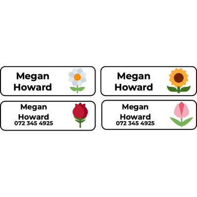 Iron-on Labels (Original) - 55 pack - Flowers image 0