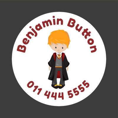 Circle Labels - 20 pack - Wizards image 0