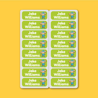 Small Labels - 28 pack - Monkeys image 0