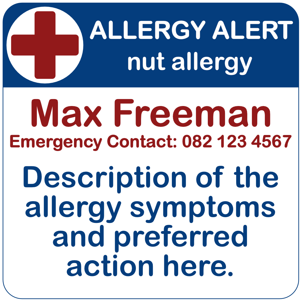 Allergy Alert Stickers image 0
