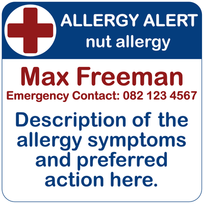Allergy Alert Stickers image 0