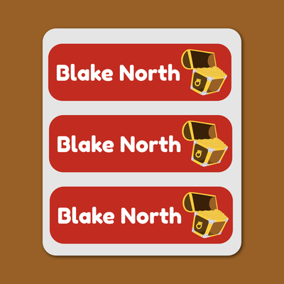 Large Labels - 20 pack - Pirates image 0