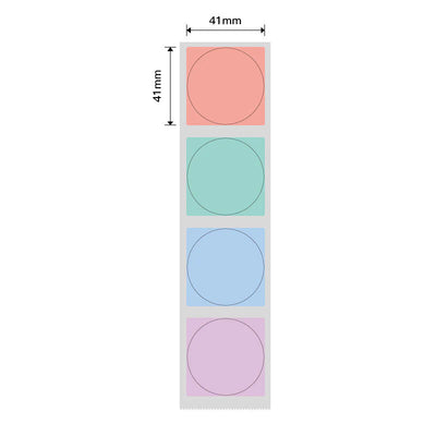Niimbot Label Roll 41mm round - multicolours image 1