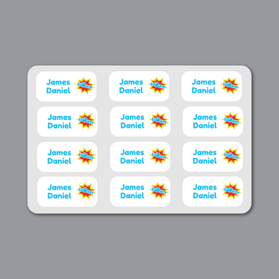 Mini Labels (15mm x 30mm) - Superhero image 0