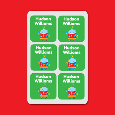 Shoe Labels - 7 pairs - Robots image 0