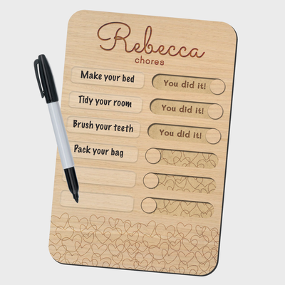 Hearts Kids Chore Chart image 0