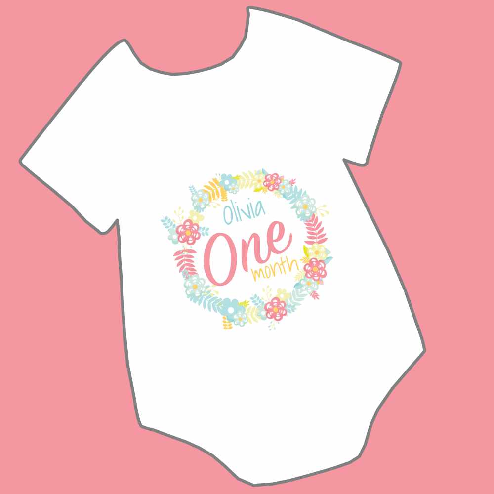 Monthly Milestone Onesies Set Floral – Lulu Labels