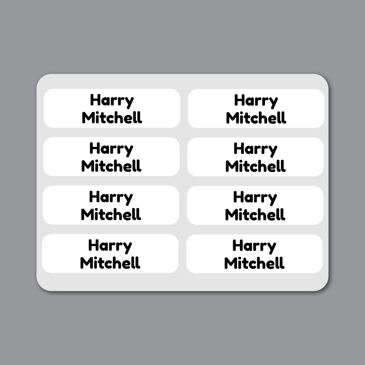 Iron-on Labels - 55 pack - Plain