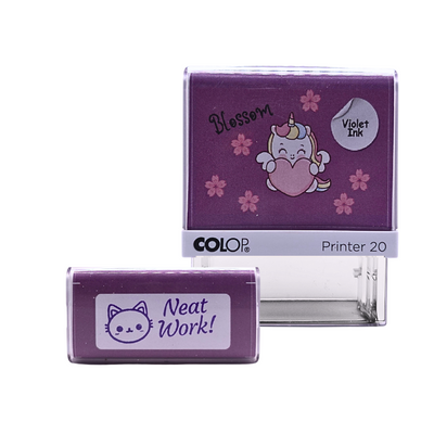 Motivational Unicorn Stamp - Neat Work! by COLOP