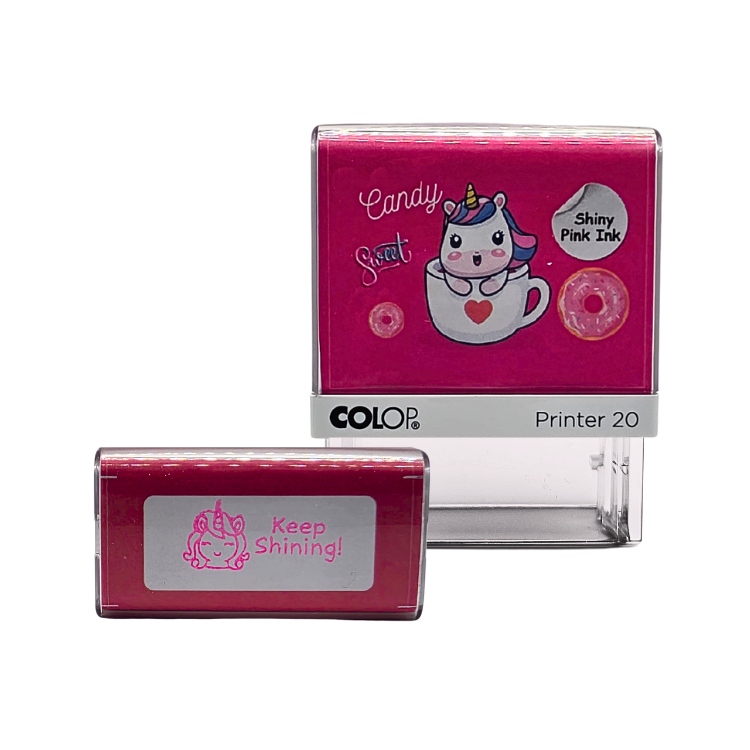 Motivational Unicorn Stamp - Keep Shining! by COLOP