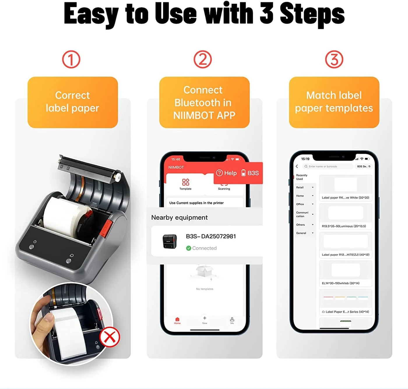 ​Niimbot B3S Portable Thermal Label Printer image 5