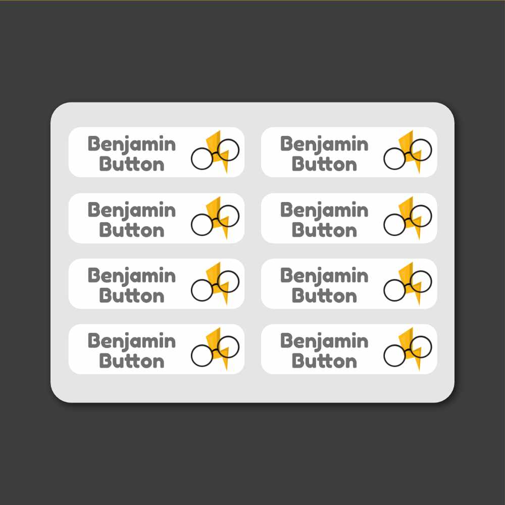 Iron-on Labels - 55 pack - Wizards image 0