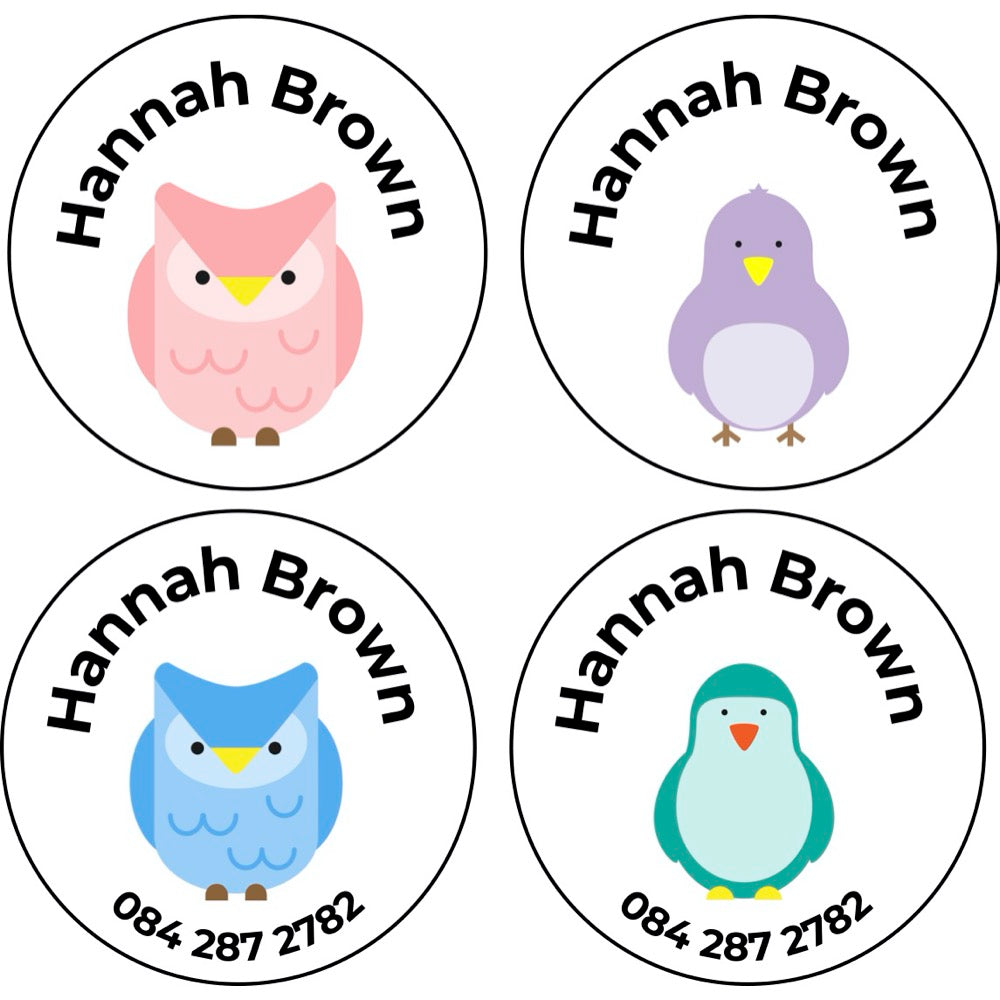 Circle Labels (Original) - 20 pack - Birds image 0