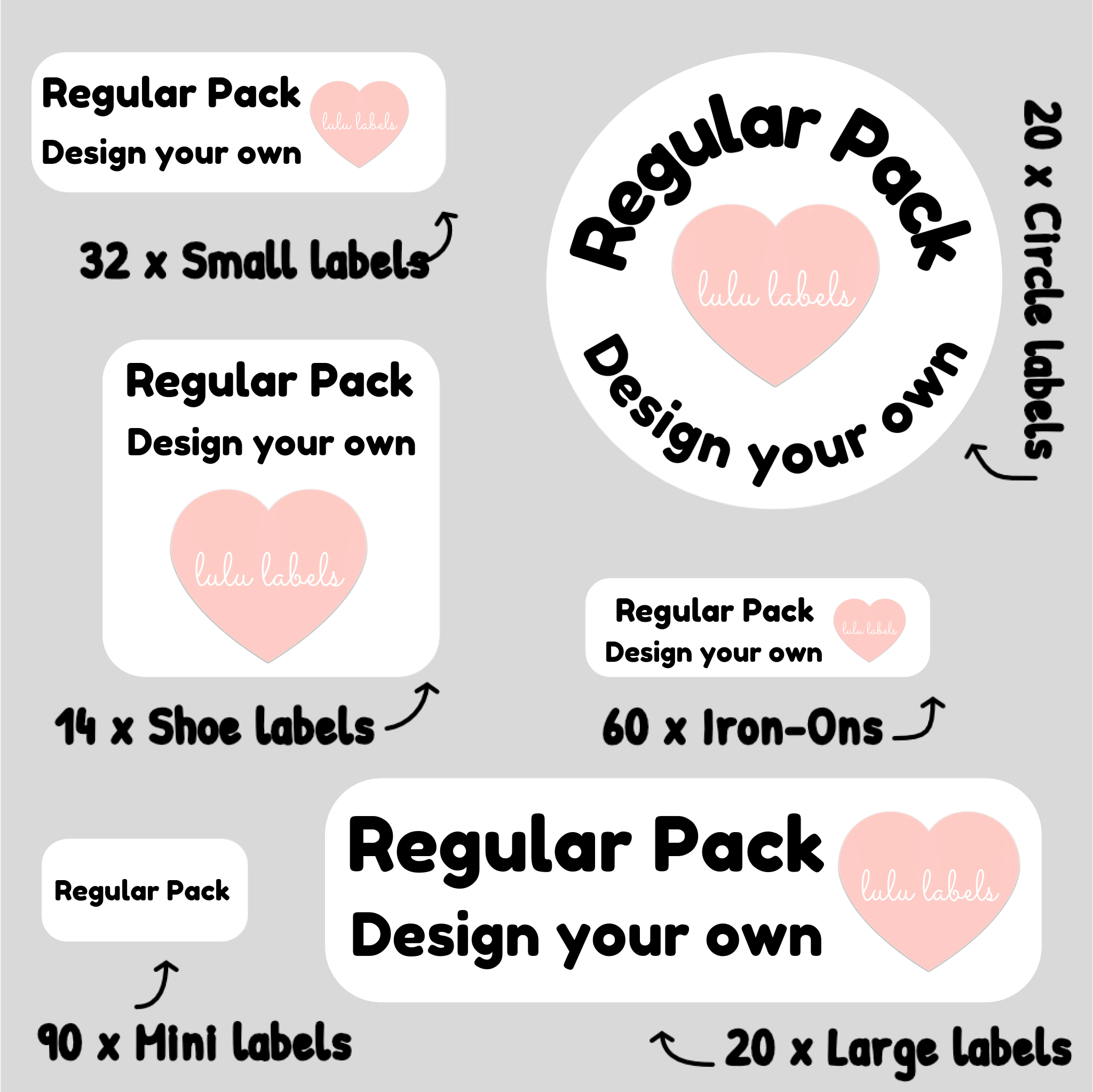 Regular Label Design Your Own Regular School Label Pack – Lulu Labels