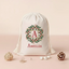 Monogram Wreath Christmas Sack