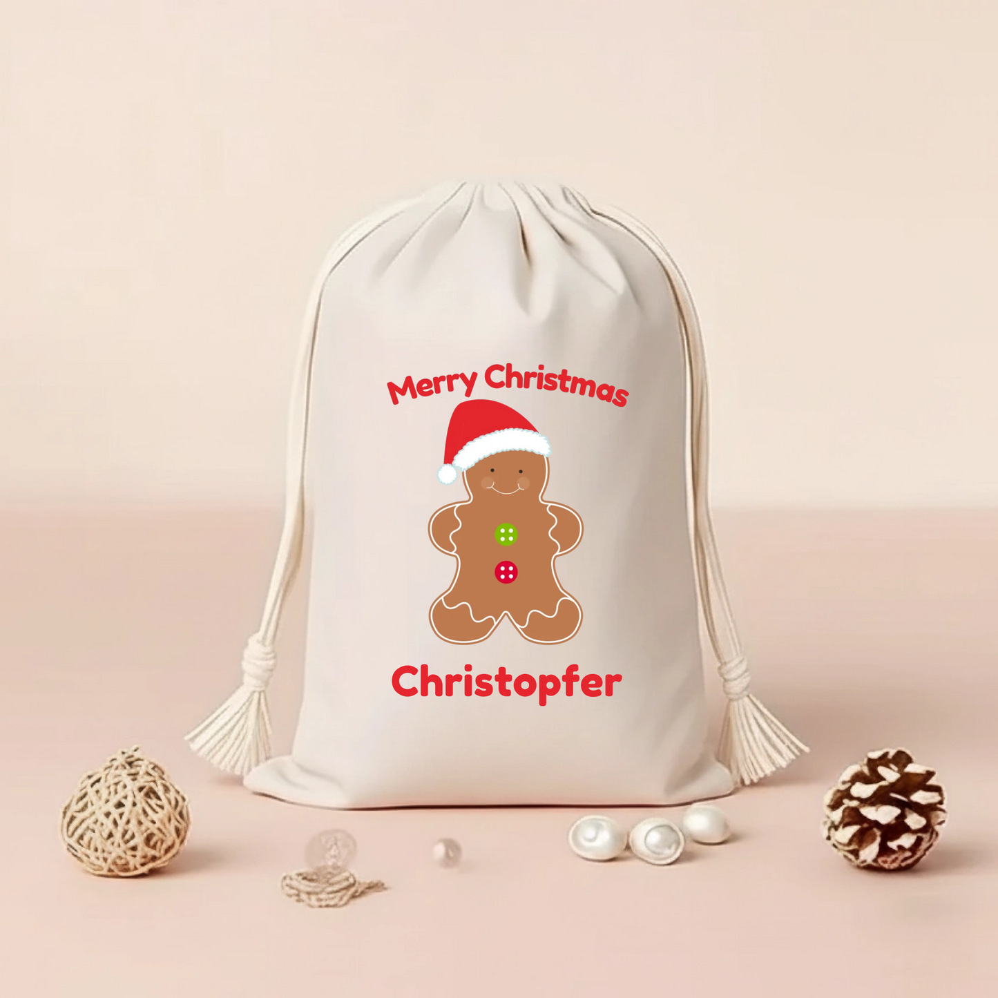 Gingerbread Christmas Sack