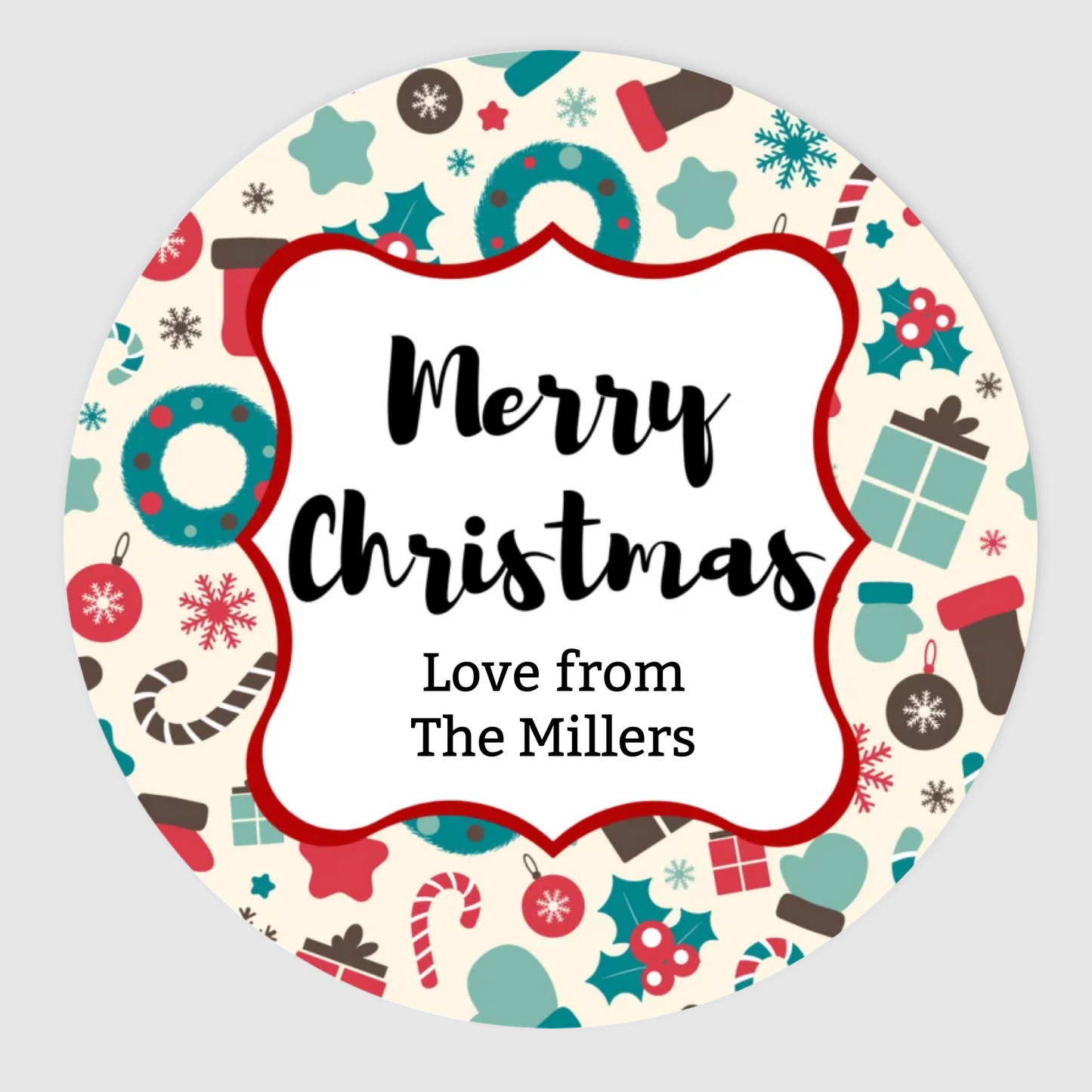 Christmas Goodies Gift Labels