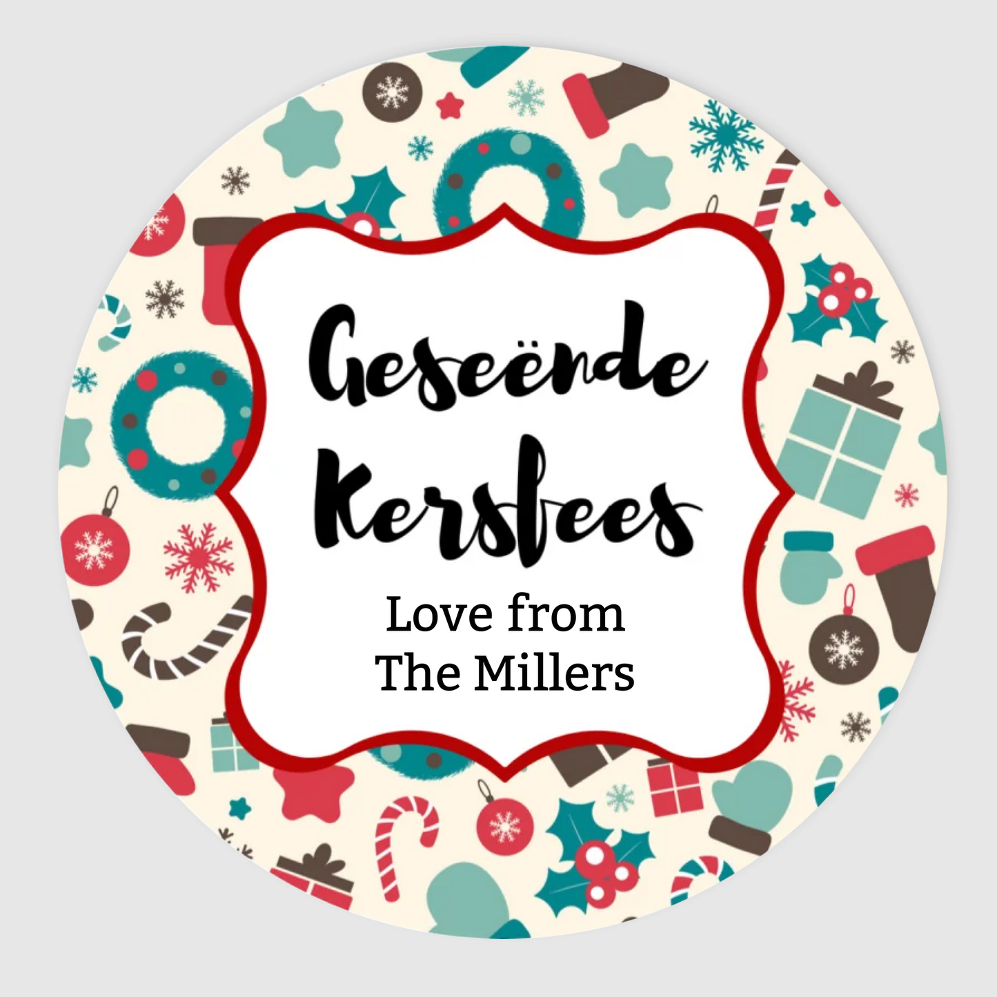 Christmas Goodies Gift Labels