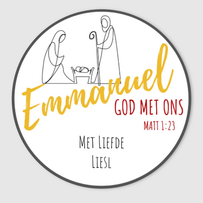 Emmanuel Christmas Gift Labels