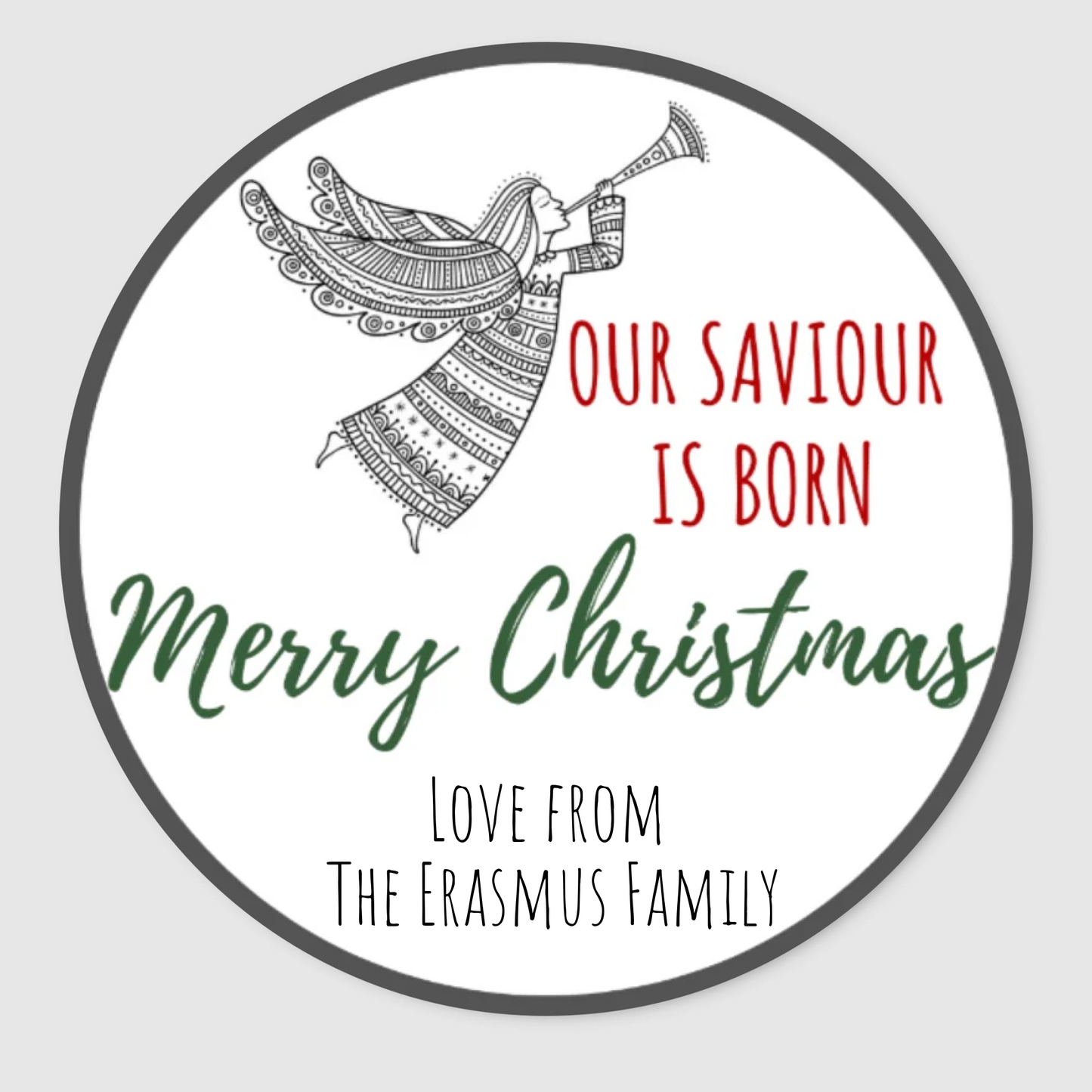 Saviour Christmas Gift Labels