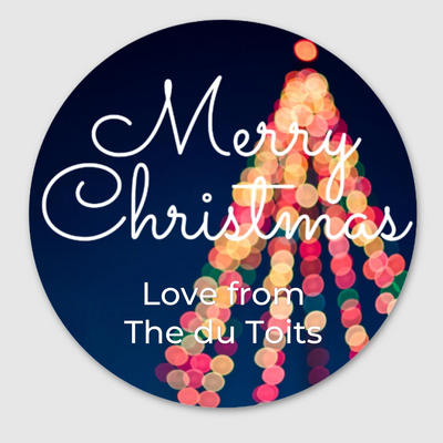 Christmas Lights Gift Labels